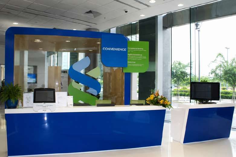 Standard Chartered Bank branch interior